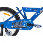 Detský bicykel 20" Rock Kids POLICE čierno-modrý 